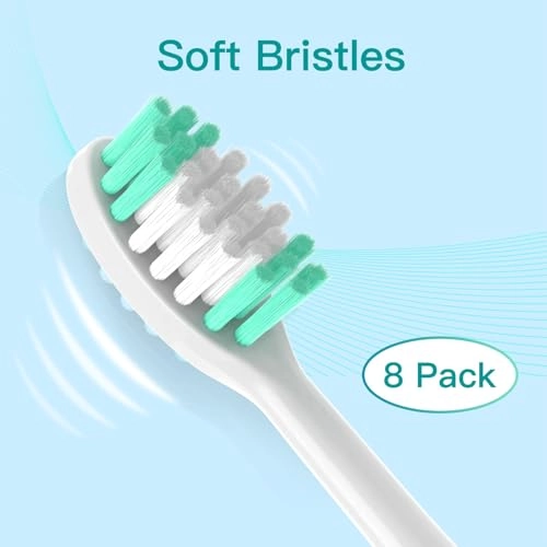 Replacement Toothbrush Heads - 8 Pack Electric White