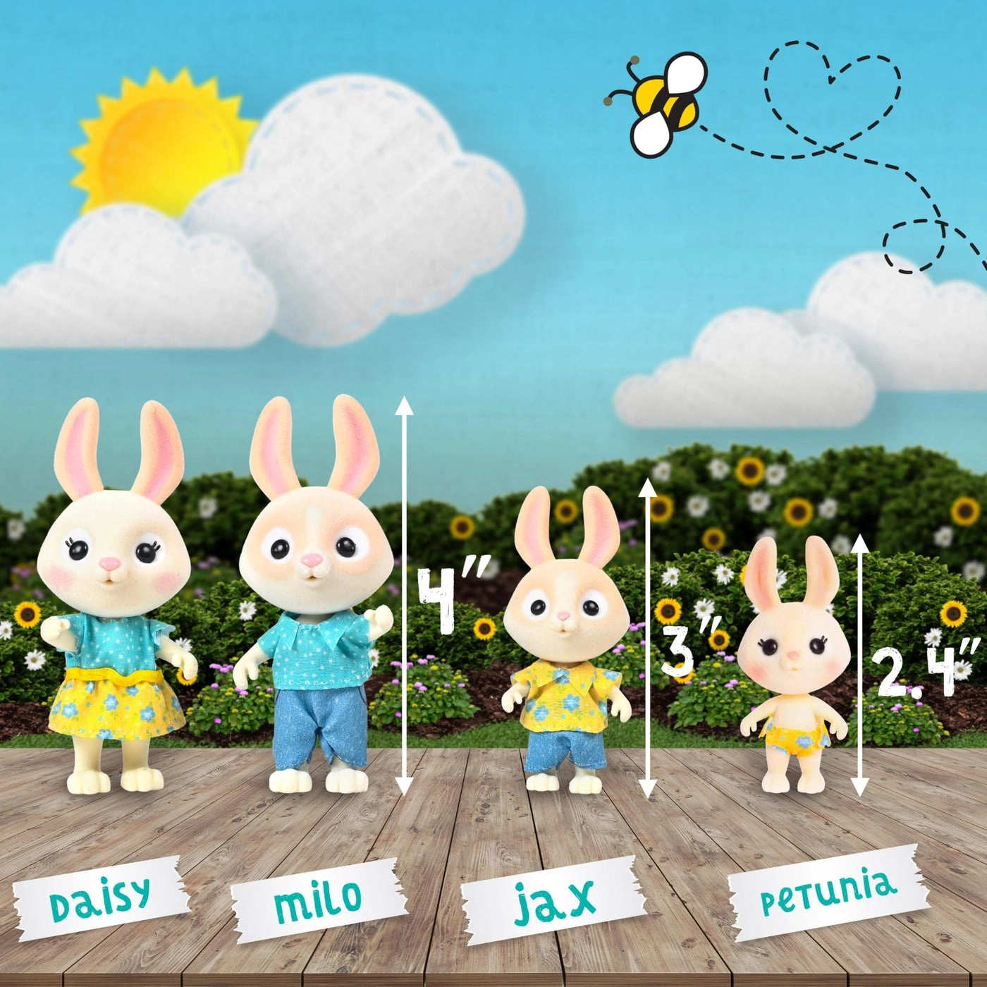 McScampers Rabbit Family - 3+ Rabbit 4 pcs