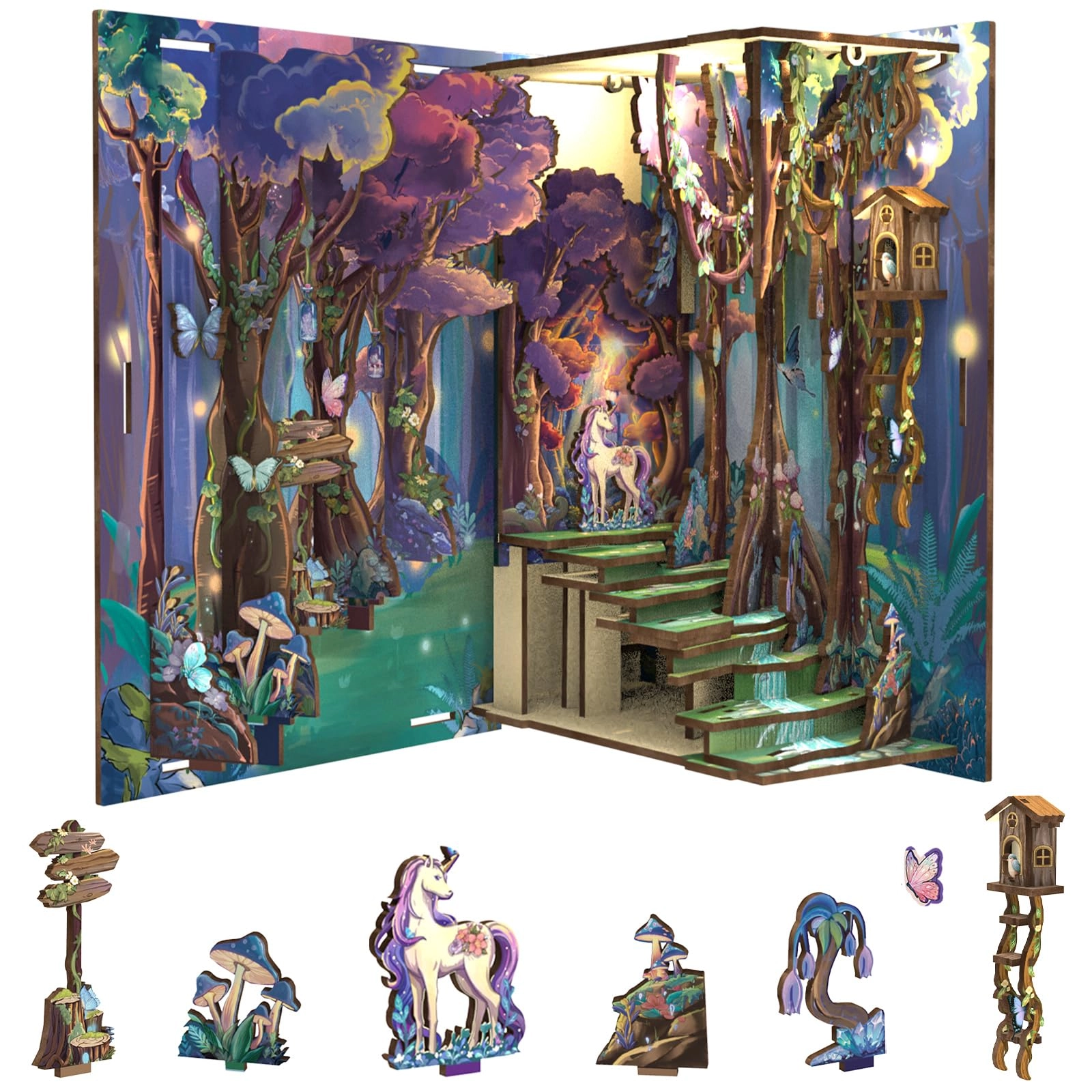 Cutefun Book Nook - Forest Unicorn