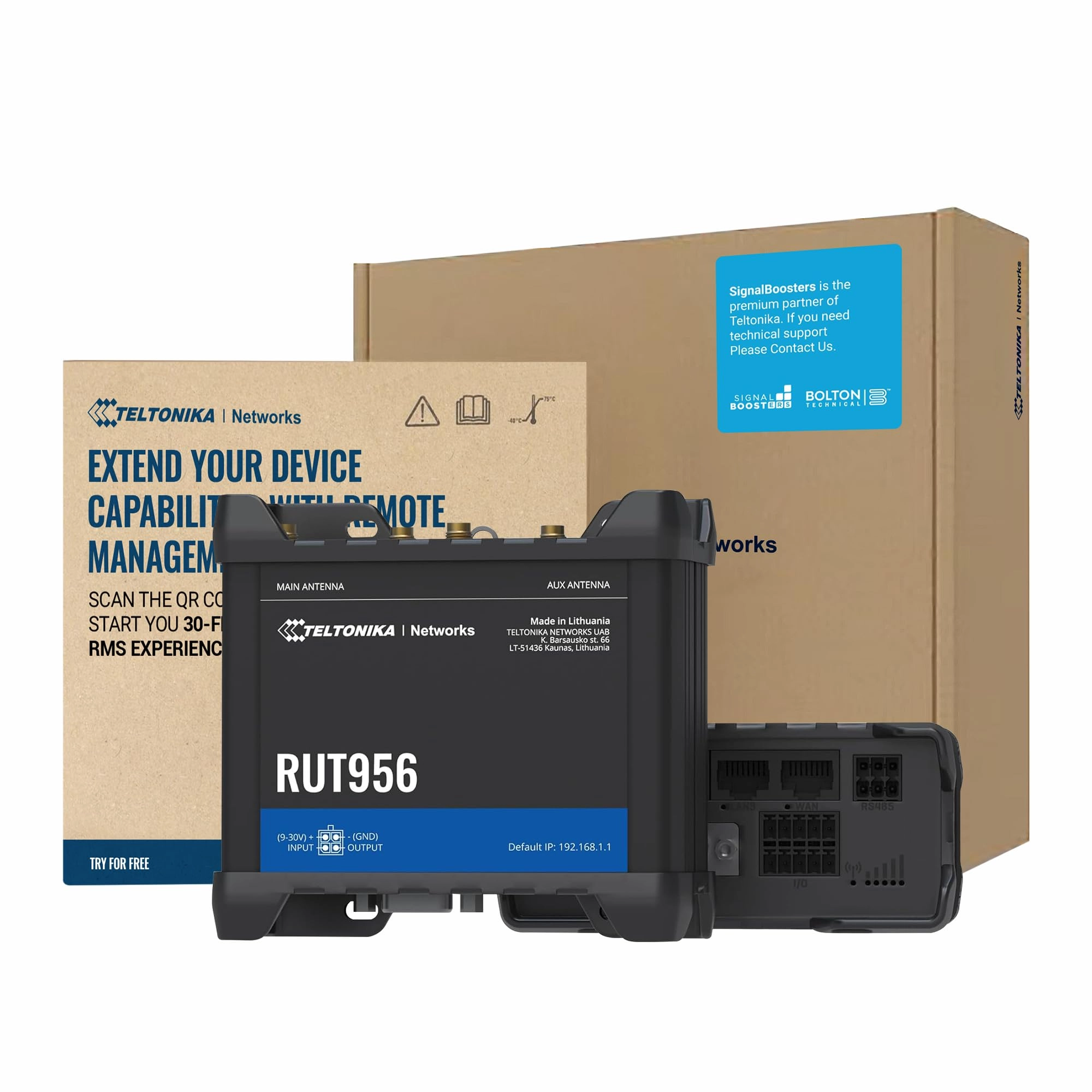Teltonika Networks RUT956 - LTE, 3G, 2G 802.11n 150 Megabits Per Second