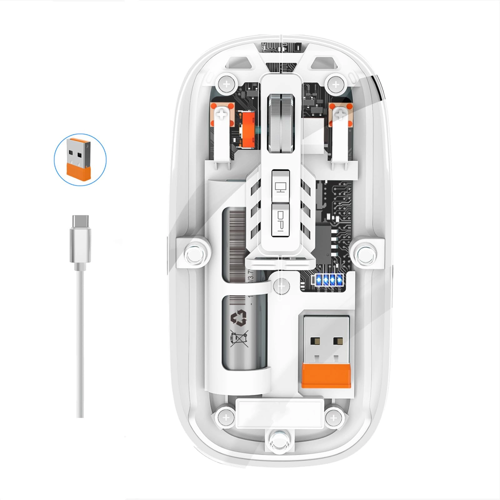 Transparent Magnetic Mouse - Wireless