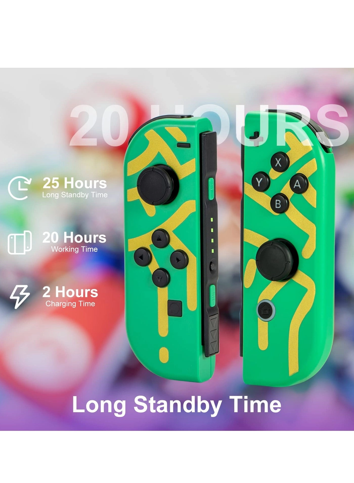 Joy Cons Wireless Controller - Green Nintendo Switch/Lite/OLED