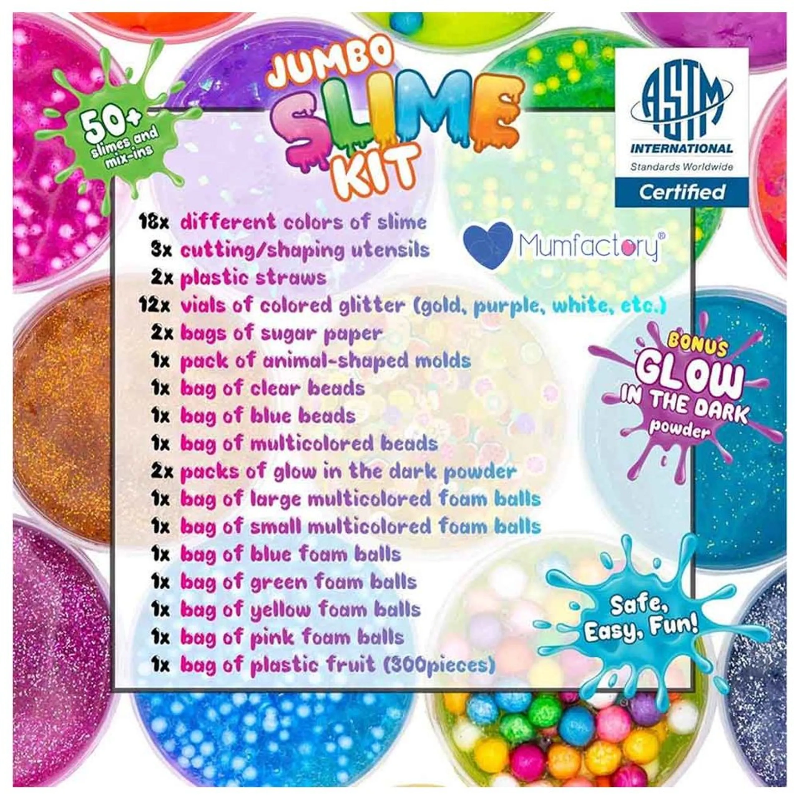 DIY Slime Kit - 6+ years 18 pcs