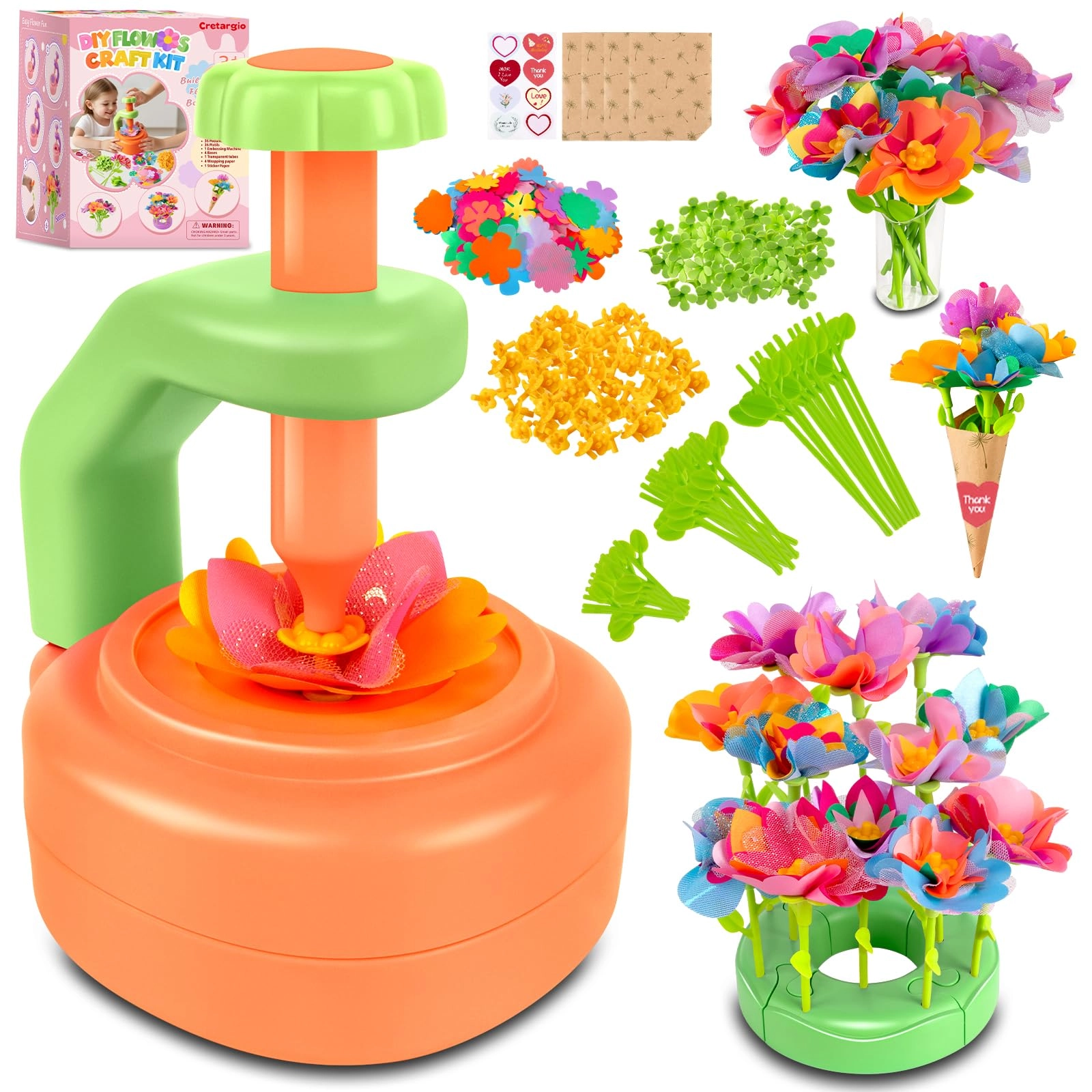 cretargio Flower Bouquet Craft Kit