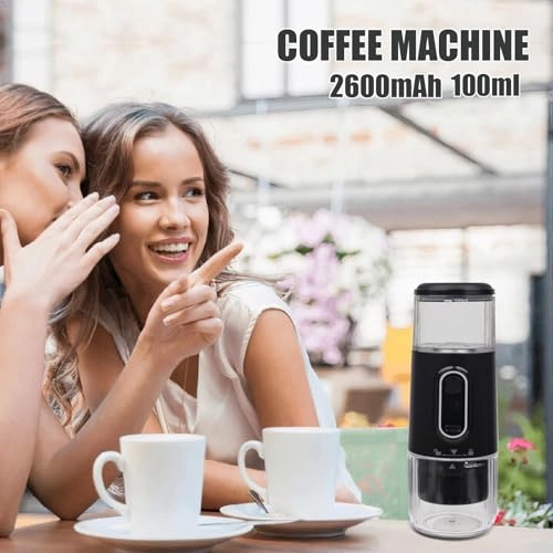 Portable Electric Espresso Machine - 2-IN-1 USB-C LCD Self-Heating