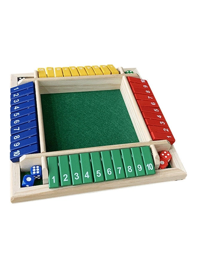 Four Side Flop Number Toys - Wooden Color chess design