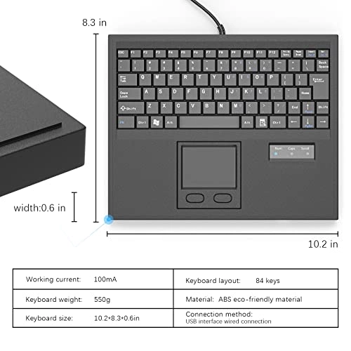 Waterproof Industrial Keyboard - EN Wired