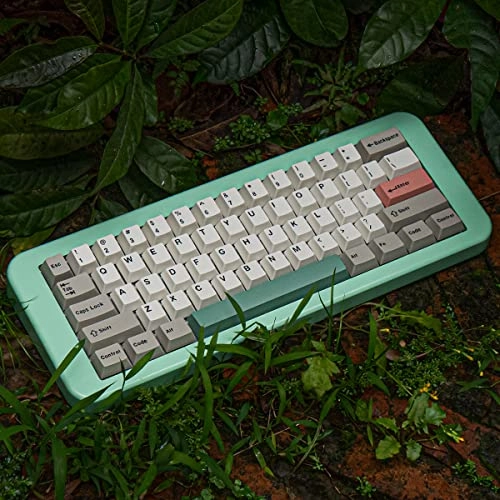 9009 Grey Beige Keycaps Set - ANSI/ISO Wired