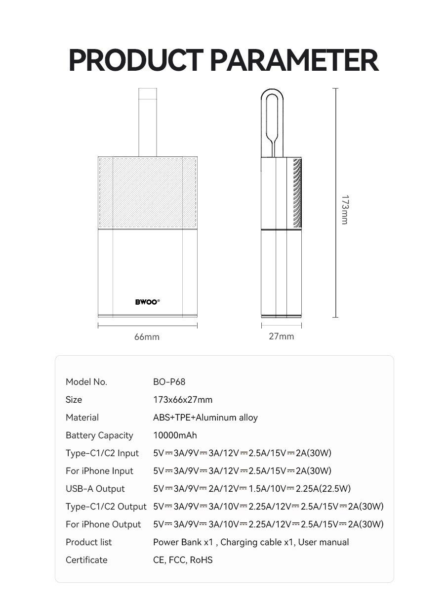 Power Bank - 10000Mah 30W Fast Charging