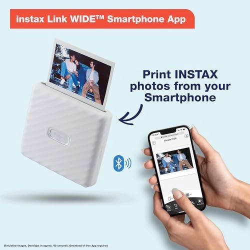Instax Link Wide + Instax Film - 20 Sheets + Cloth