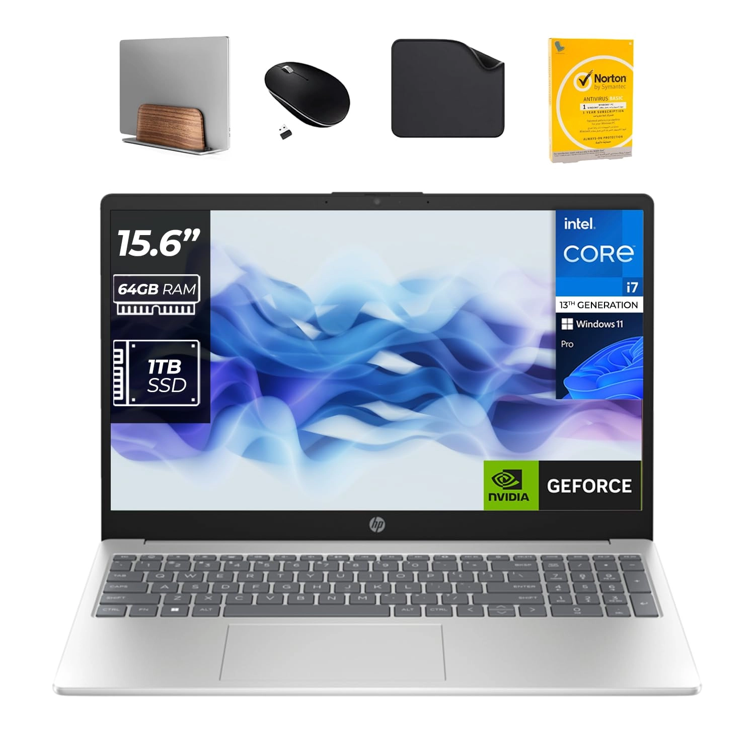 HP 15-FD0068NE - 15.6'' Core i7-1355U 64GB DDR4 1TB SSD