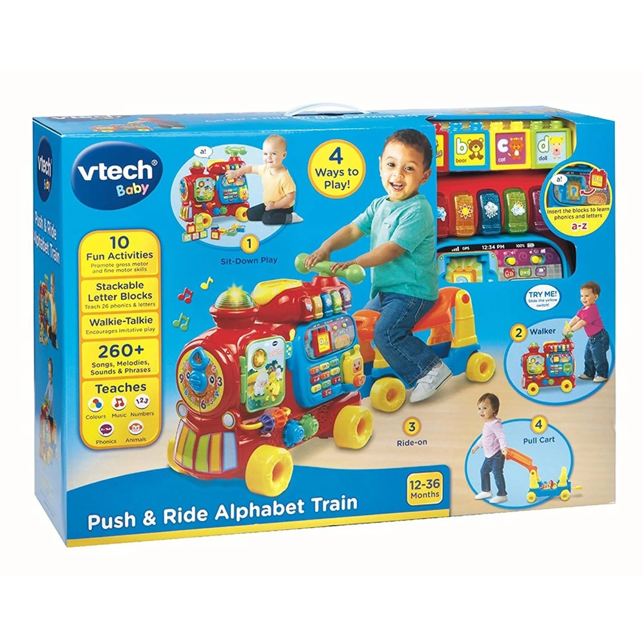 Push & Ride Alphabet Train - 12 to 36 Months 13 chunky letter blocks