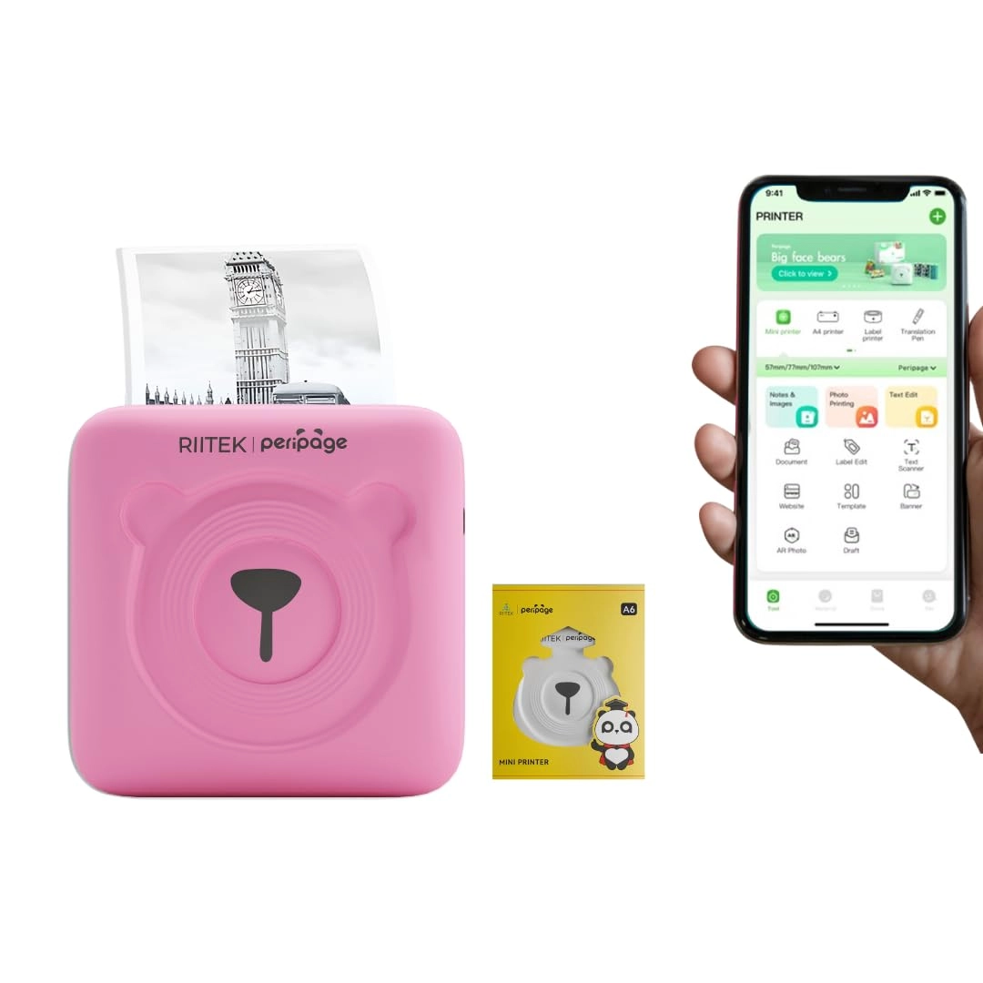Riitek PeriPage Mini Pocket Printer - Monochrome