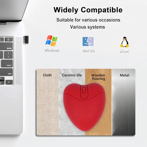 Heart Shape Mouse - Bluetooth USB