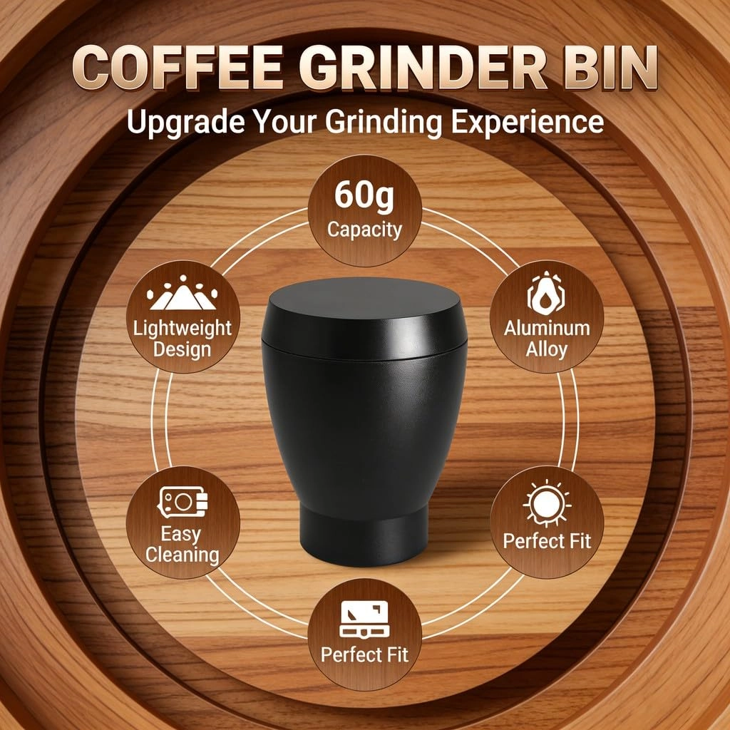 Grinder Bean Bin - 60g Aluminum