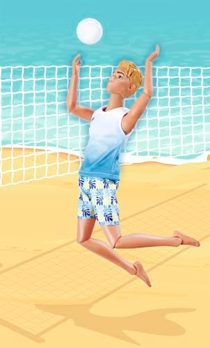 Kevin Toy Doll - 30 cm Plastic Swimming Trunks T-Shirt Volleyball Ages 3+
