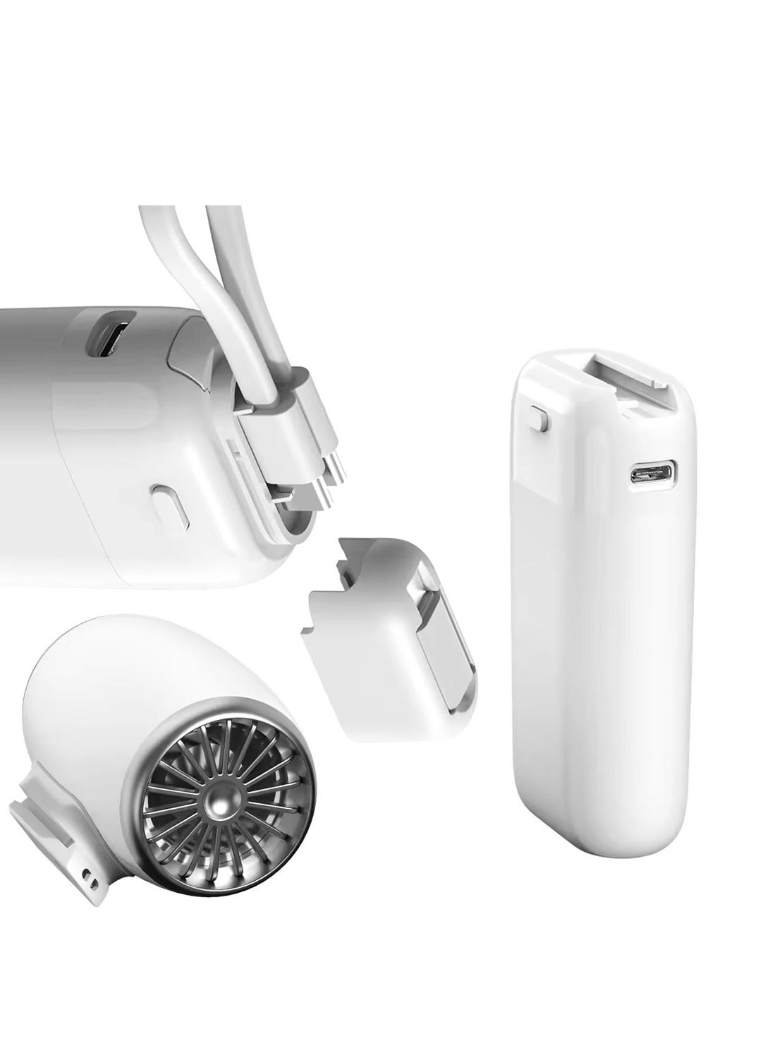 Multi-Function Power Bank and Fan - 10000mAh 20W Fast-Charging