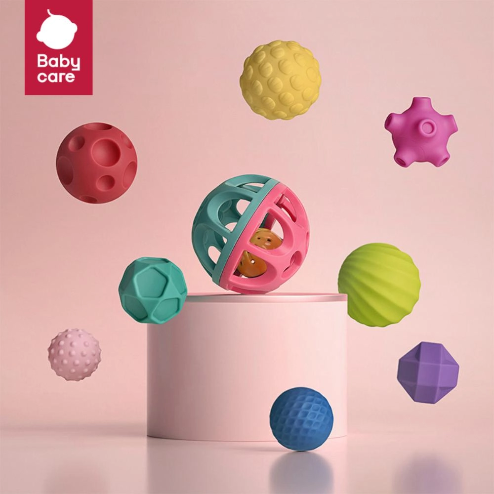 Baby Squeeze Sensory Balls - 6 months 8 Pcs