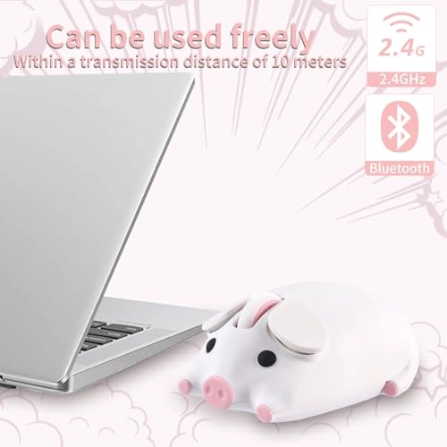 Cartoon Pig Mouse - Wireless