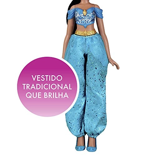 Princess Jasmine Fashion Doll - 32.5 cm Glitter Blue Ages 60+