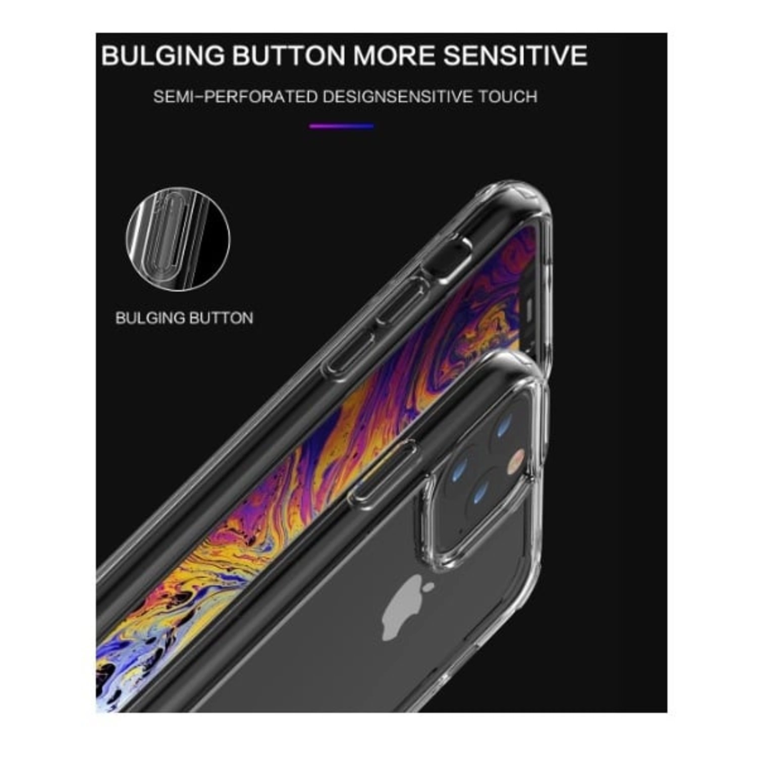 Clear Shatterproof Tempered Glass Screen Protector + Back Protector for iPhone 11 Pro