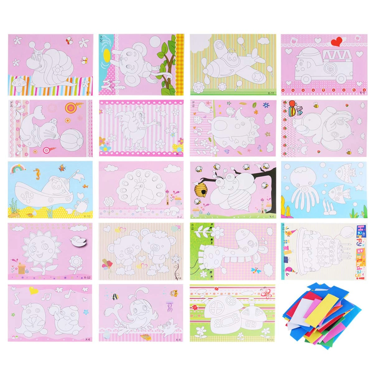 HFAOHO Kids 3D Stickers - 20