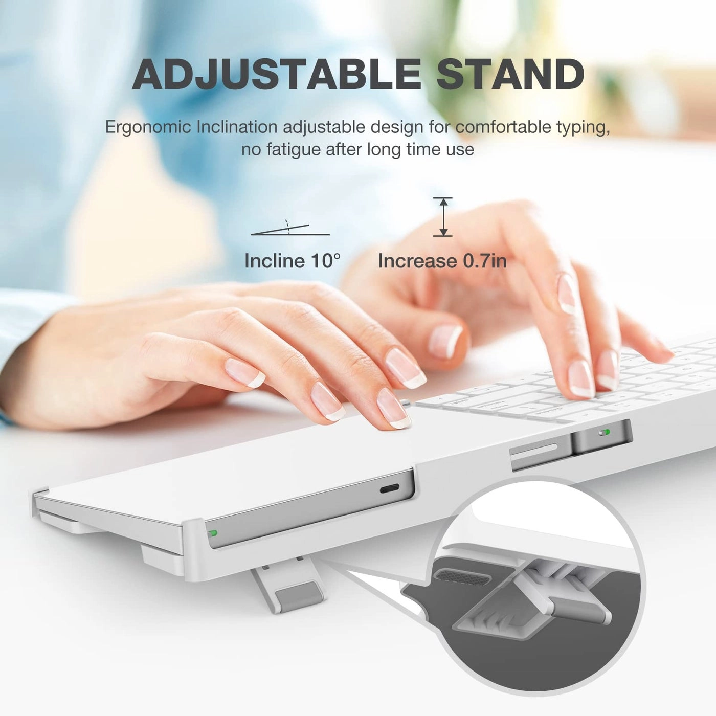 Stand Compatible with Apple Magic Wireless Keyboard and Apple Magic Trackpad