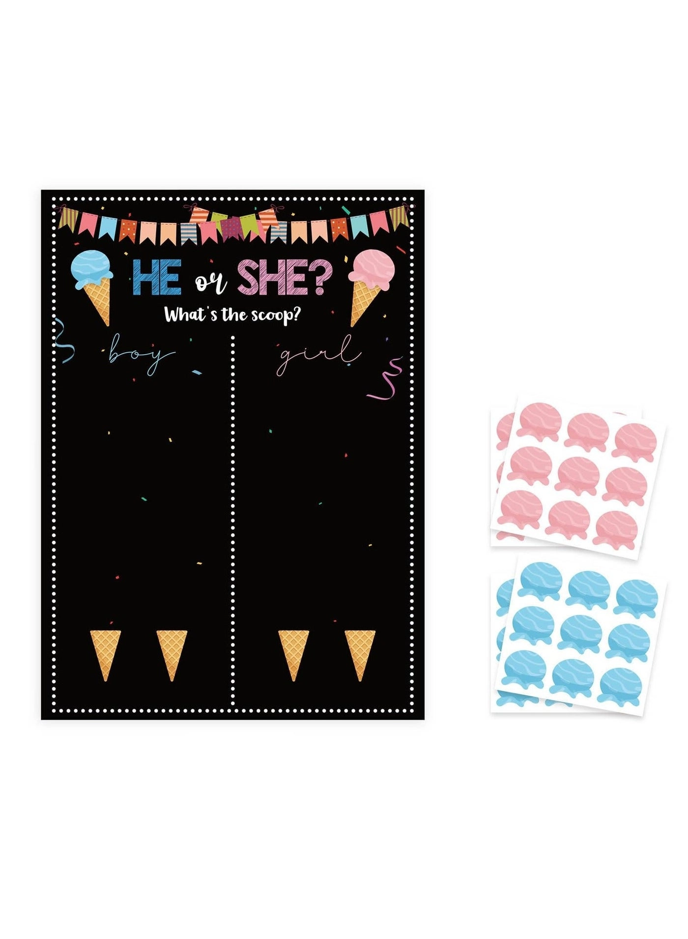 Excefore Baby Gender Reveal Board - 36 piece(s)