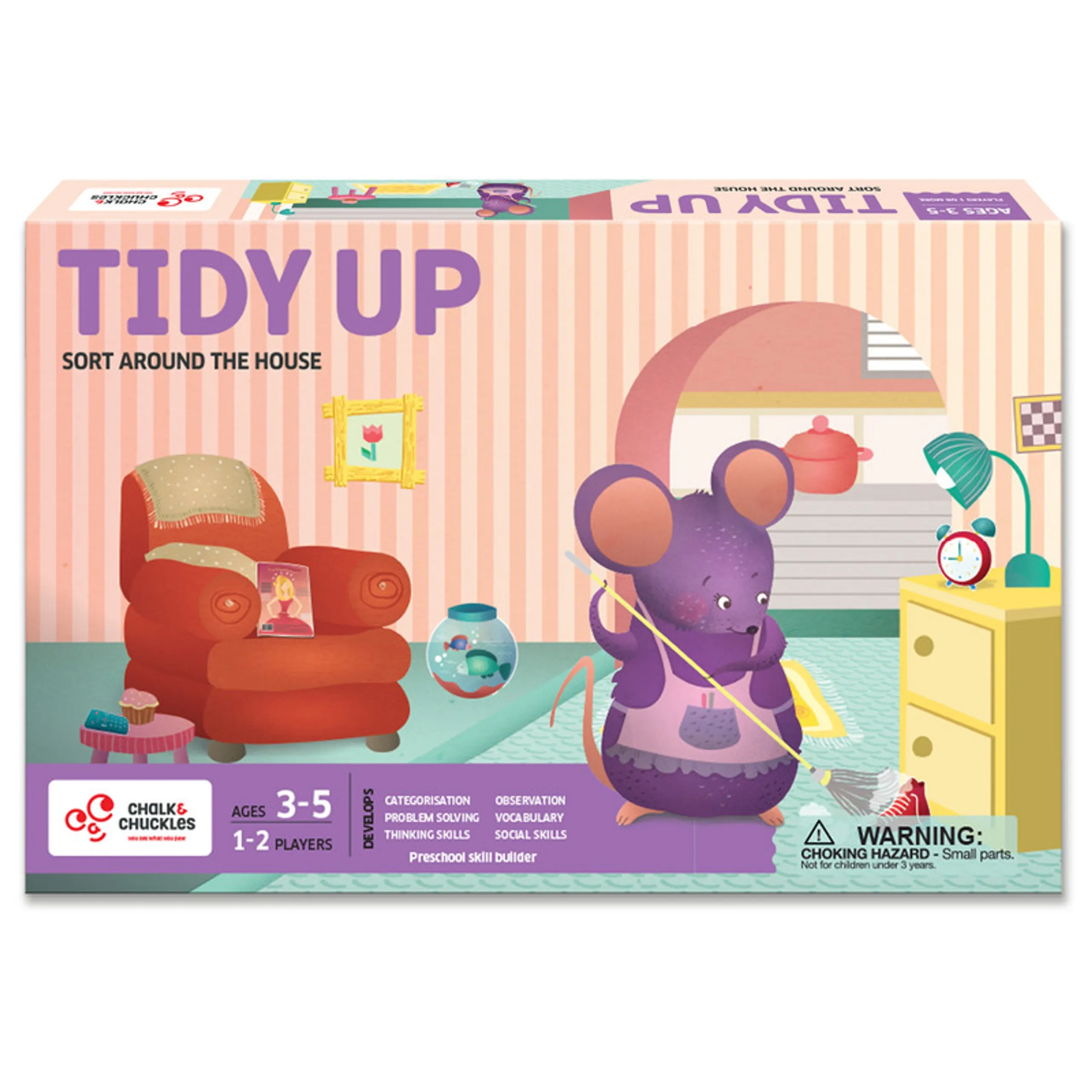 CHALK AND CHUCKLES Tidy Up - 3 to 5 years 30 pieces