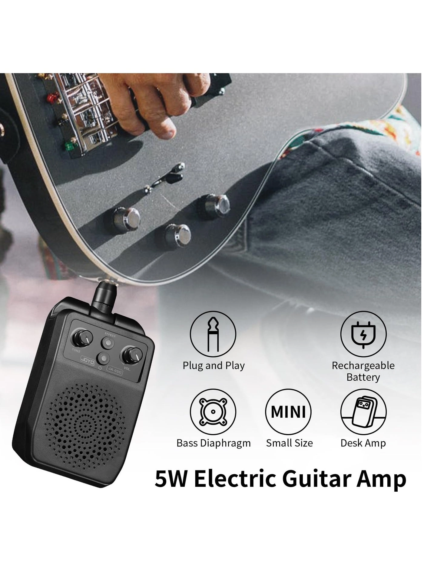 Electric Guitar Amp - 5W Bluetooth
