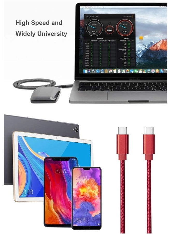 USB C Cable 60W USB Type C to USB Type C 1.2192m