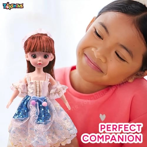 Cute Doll - 12-Inch Plastic Wedding Dress Ages 3+