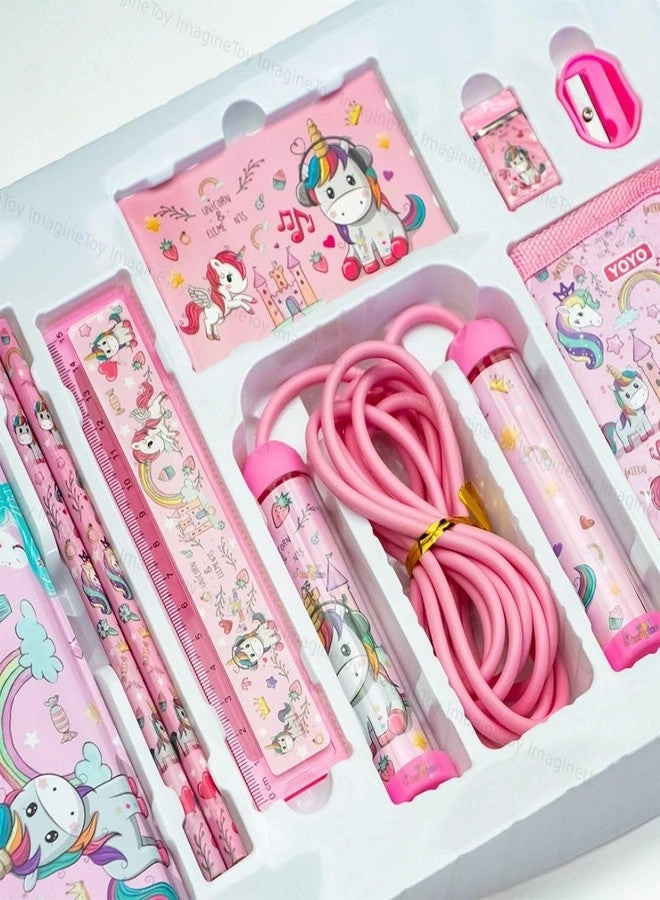 Unicorn Stationery and Toy - 9 Piece