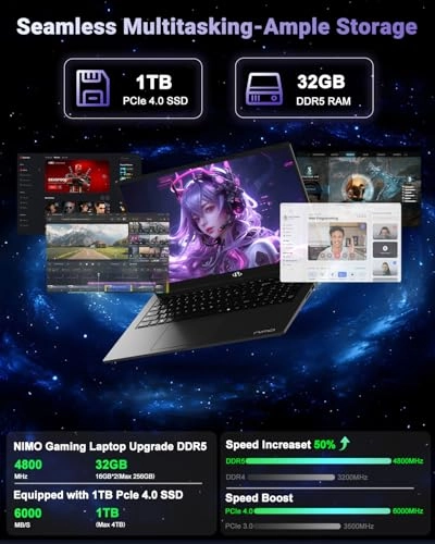 N177B N177 N177 - 17.3'' Ryzen 7-8745HS 16GB DDR5 1TB SSD