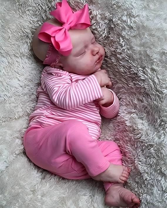 Reborn Doll - 18"/48cm Soft Silicone vinyl Pink Ages 3+