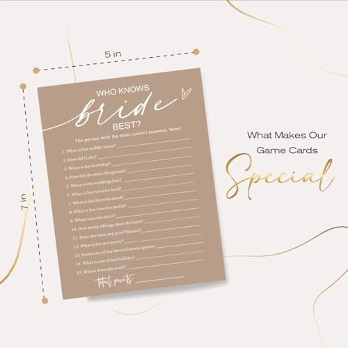 Bridal Shower Games Cards - Adult 25 piece(s)