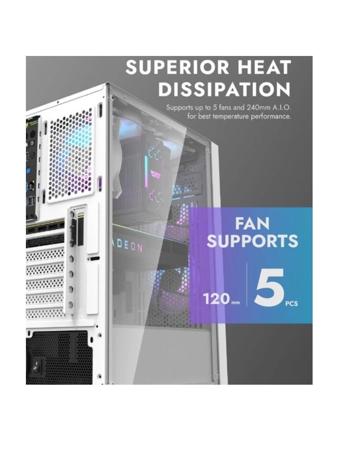 DB330M - Tempered Glass Side Panel Mid Tower