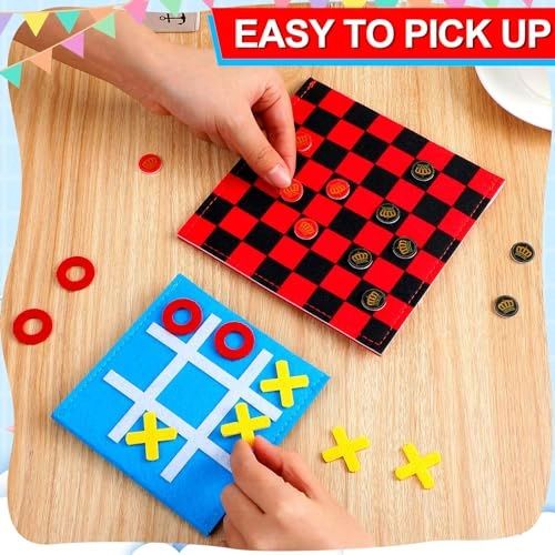 Tic Tac Toe - 30 Pack 2 in 1 Checkers