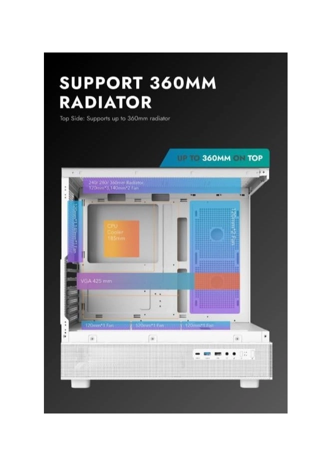 DPX90 - Tempered Glass Panels Mid Tower