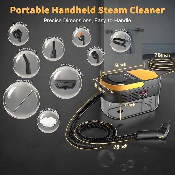Steam Cleaner - 3BAR 1.69 Quarts