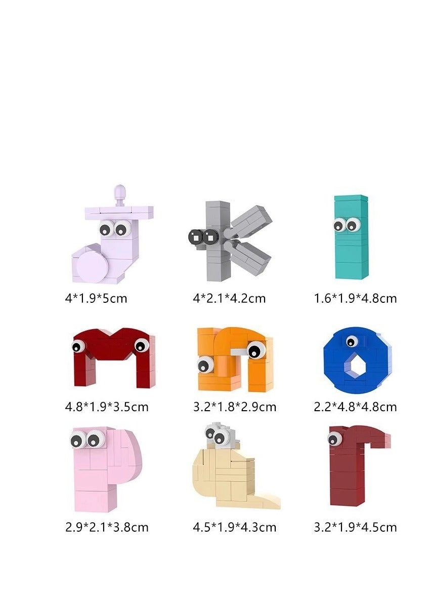 Alphabets Lower case A-Z - 538pcs