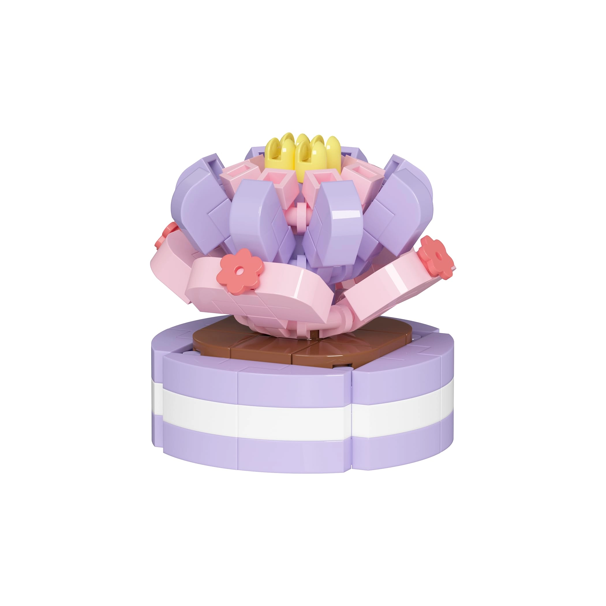 Succulent Building Toy - Pink Red Moon Floral