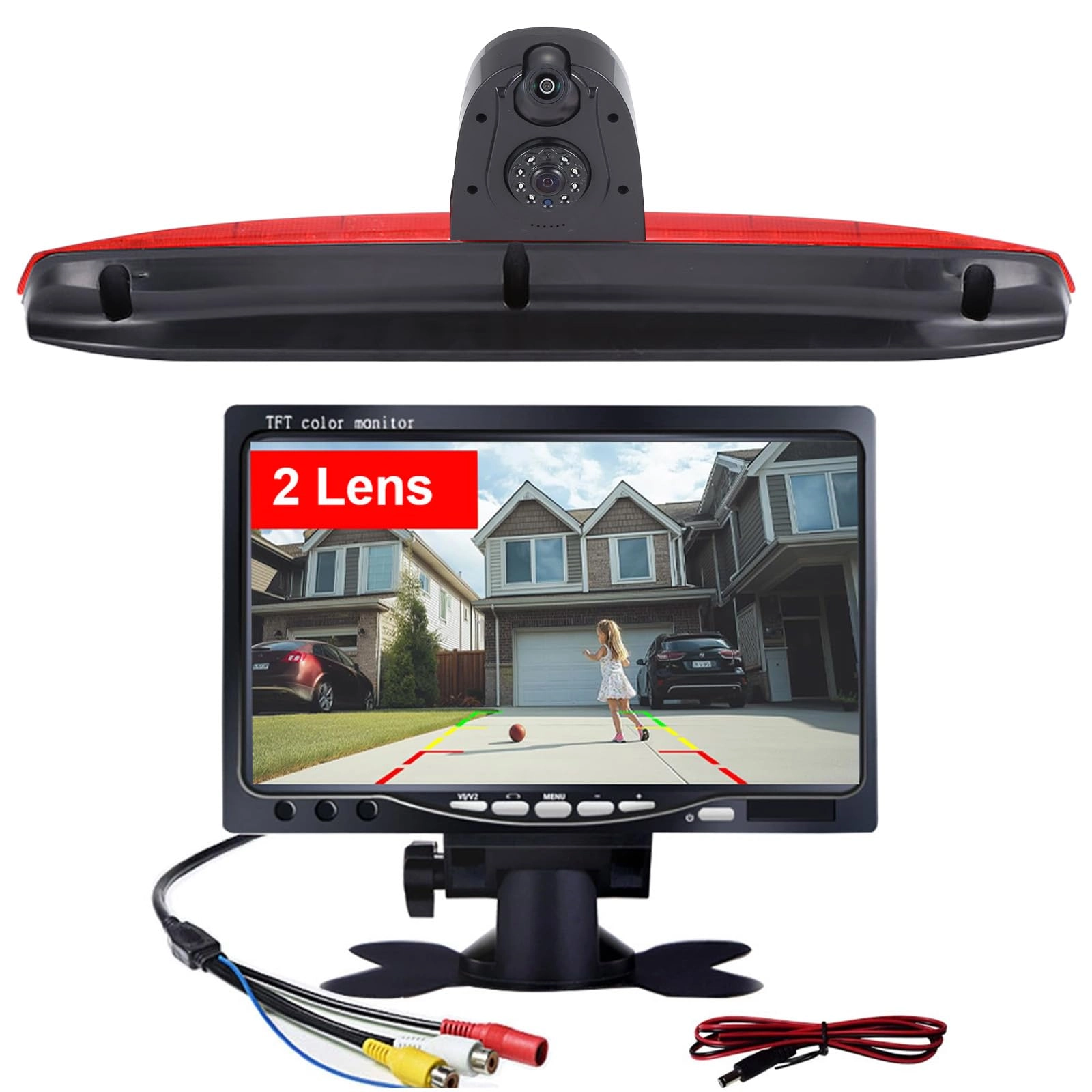 TFT LCD Monitor + Reversing Camera - Night vision 1280 x 720