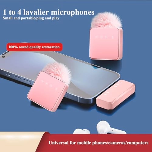 Wireless Lavalier Microphone System - 4-in-1 UHF