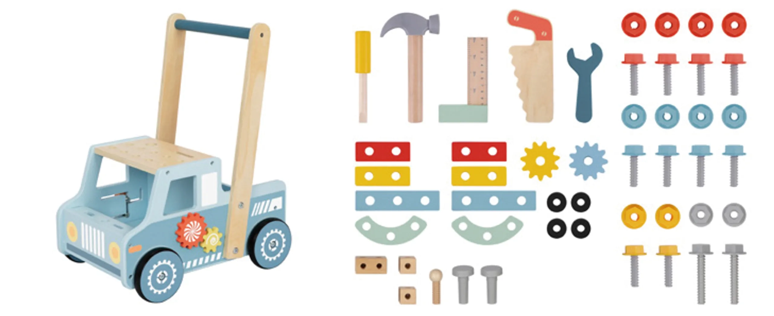 Wooden Tool Bench Walker - Suitable for 12 months & above 50 Pcs
