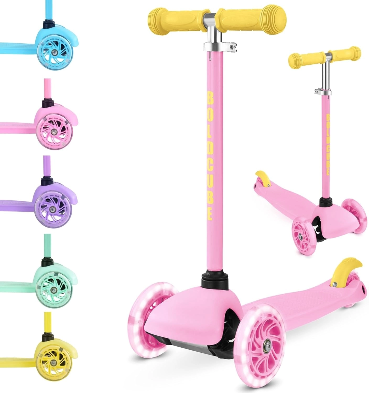Boldcube Teeny 3-Wheel Kick Scooter – LED