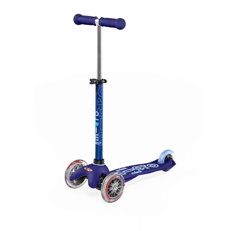 Mini 3 in 1 Deluxe Eco 3-Wheel Kick Scooter – 120mm LED + Seat
