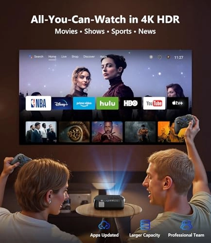 Google TV Projector - 1900 ANSI Lumens 3840 x 2160