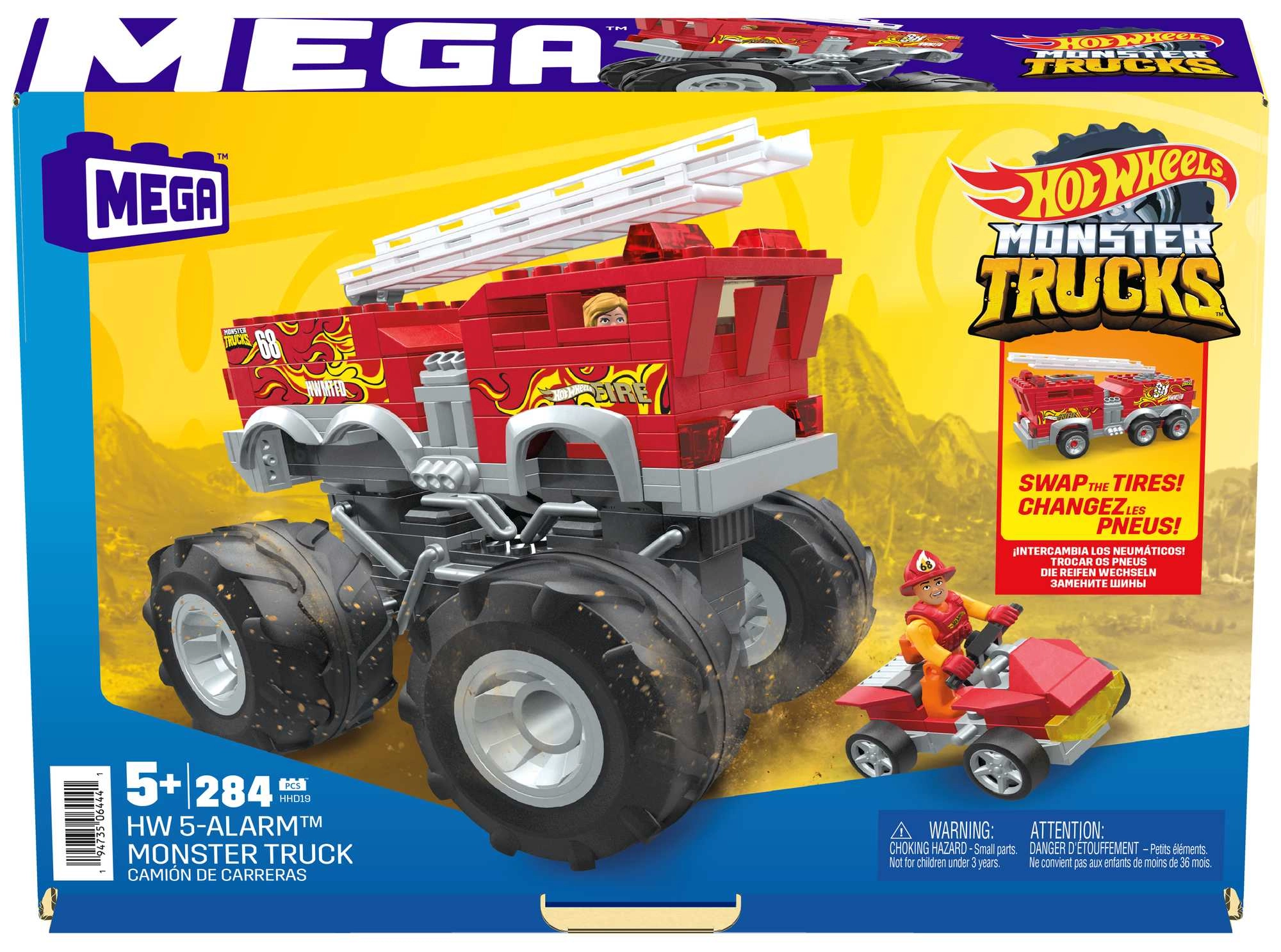 HW 5-Alaram Fire Truck - Monster Trucks Hot Wheels