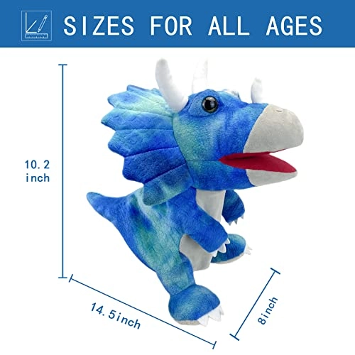 Dinosaur Hand Puppets - Triceratops Polyester 25.9*36.8 cm
